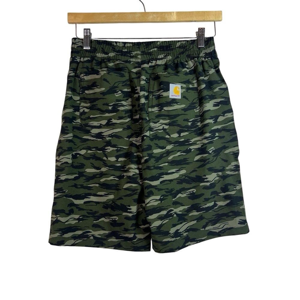 Carhartt Green Camouflage Boys Shorts Size L (14/16) Outdoor Gorpcore - Picture 2 of 9